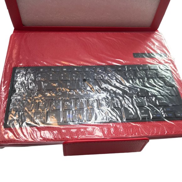 iPad Pro 12.9" Case w/ Magnetic Keyboard. Red. PU Leather (Polyurethane) NEW - Picture 8 of 14